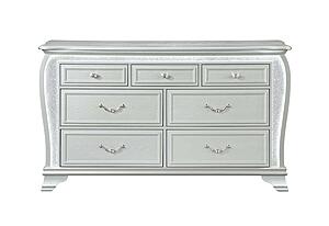 Aria Silver Dresser w/LED by Global Furniture