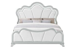 Aria Silver Queen Bed w/LED by Global Furniture