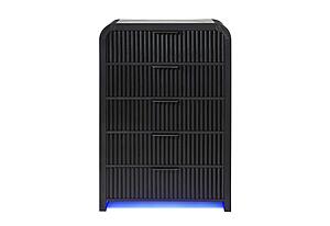 Beckett White/Black Chest w/LED by Global Furniture
