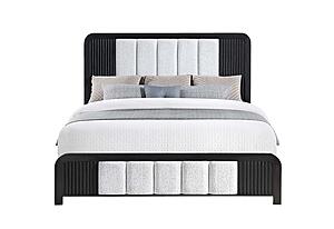 Beckett White/Black King Bed Group by Global Furniture