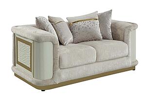 Bona Upholstery Loveseat - Cream by Galaxy Furniture