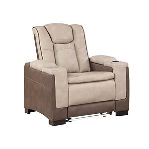 Bruno Faux Leather Reclining Sofa, Loveseat & Chair - Brown by Galaxy Furniture