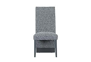 D12 White/Grey Velvet Dining Chair by Global Furniture
