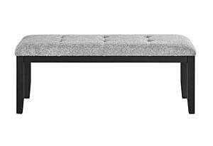 D1319 Light Grey Fabric Bench by Global Furniture