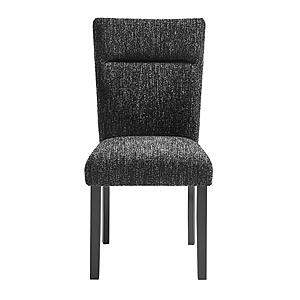 D2502 Black Fabric Dining Chair (Set of 2) by Global Furniture