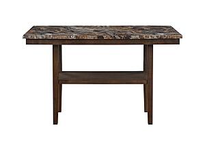 D4355 Brown Bar Table w/4 Bar Brown Stools by Global Furniture