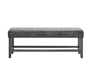 D8030 Dark Grey Fabric Dining Table Bench by Global Furniture