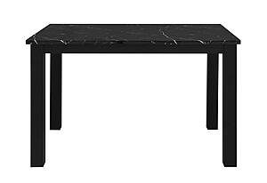 D8032 Black Dining Table & D9026 Silver Dining Chair by Global Furniture
