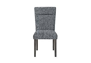 D86 Grey Dining Chair w/Brown Legs (Set of 2) by Global Furniture