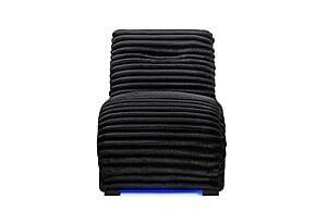 Dominic Mink/Java Chaise w/USB by Global Furniture