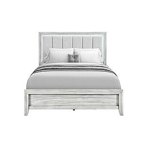Elsie Grey Full Bed w/LED by Global Furniture
