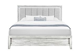 Elsie Grey King Bed w/LED by Global Furniture