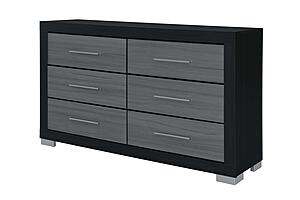 Emma Black/Grey Dresser by Global Furniture