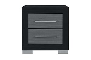 Emma Black/Grey Nightstand by Global Furniture