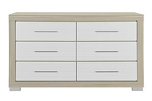 Emma Natural/White Dresser by Global Furniture