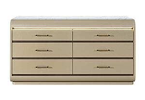 Genesis Gold Dresser w/LED by Global Furniture