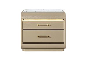 Genesis Gold Nightstand w/LED by Global Furniture