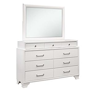 Jordyn White Mirror by Global Furniture