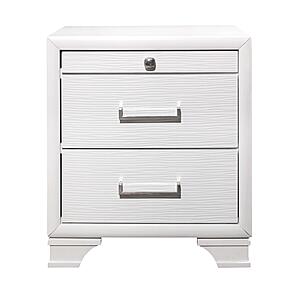 Jordyn White Nightstand by Global Furniture