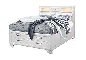Jordyn White Queen Bed by Global Furniture