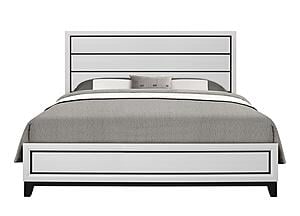 Kate White King Bed, Dresser, Mirror & Nightstand by Global Furniture