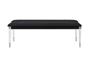 Lando Black Bench by Global Furniture
