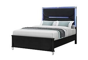 Lando Black Queen Bed Group by Global Furniture