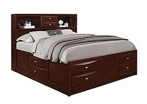Linda Merlot Full Bed Group by Global Furniture