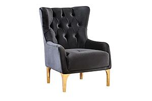 Lippa Upholstery Chair - Black by Galaxy Furniture