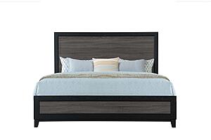 Lisbon Grey/Black King Bed Group by Global Furniture