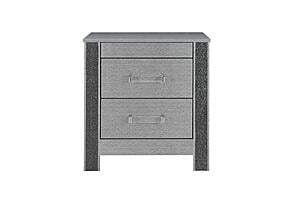 Logan Silver Nightstand by Global Furniture