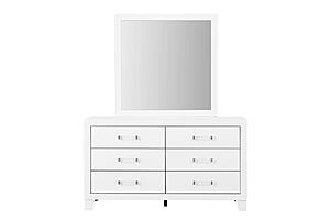 Luccia White Mirror by Global Furniture
