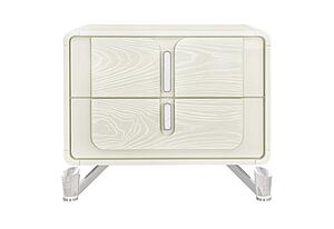 Lyra Beige Nightstand w/Usb by Global Furniture
