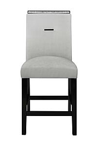 Monaco Grey/Black Bar Stool by Global Furniture