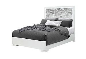 Naomi Silver Marble Full Bed Group by Global Furniture