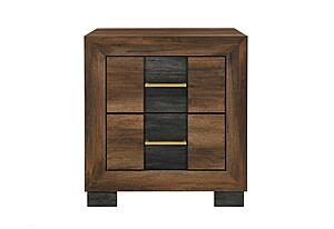 Optimus Brown/Black Nightstand by Global Furniture