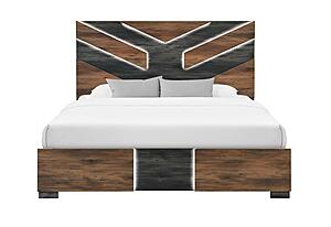 Optimus Brown/Black Full Bed by Global Furniture