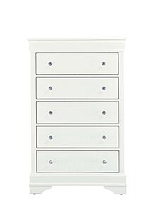 Pompei Metallic White Chest by Global Furniture