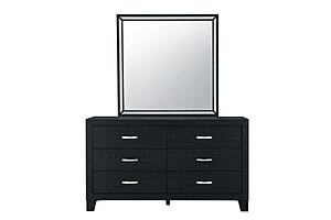Reid Black Mirror by Global Furniture