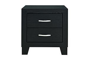 Reid Black Nightstand by Global Furniture