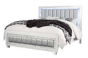 Santorini White Full Bed Group by Global Furniture