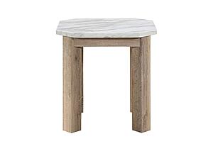 T06 White/Natural End Table by Global Furniture