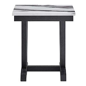T1319 Black/White End Table by Global Furniture