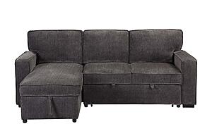 U0203 Dark Grey Reversible Pull Out Sofa Bed by Global Furniture