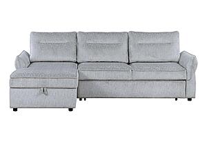 U0301 Grey Pull Out Sofa Bed by Global Furniture