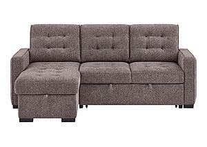 U0707 Brown Reversible Sofa Bed by Global Furniture