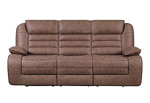 U2250 Brown Reclining Sofa by Global Furniture