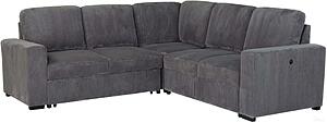 U2660 Grey Sofa Bed Sectional w/o Chaise & w/o Pullout by Global Furniture