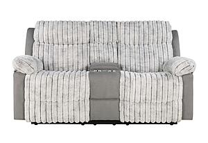 U6028 Grey Console Reclining Loveseat by Global Furniture