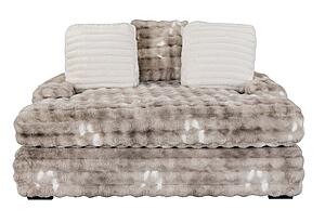 U8292 Grey Lounger Sofa w/USB by Global Furniture